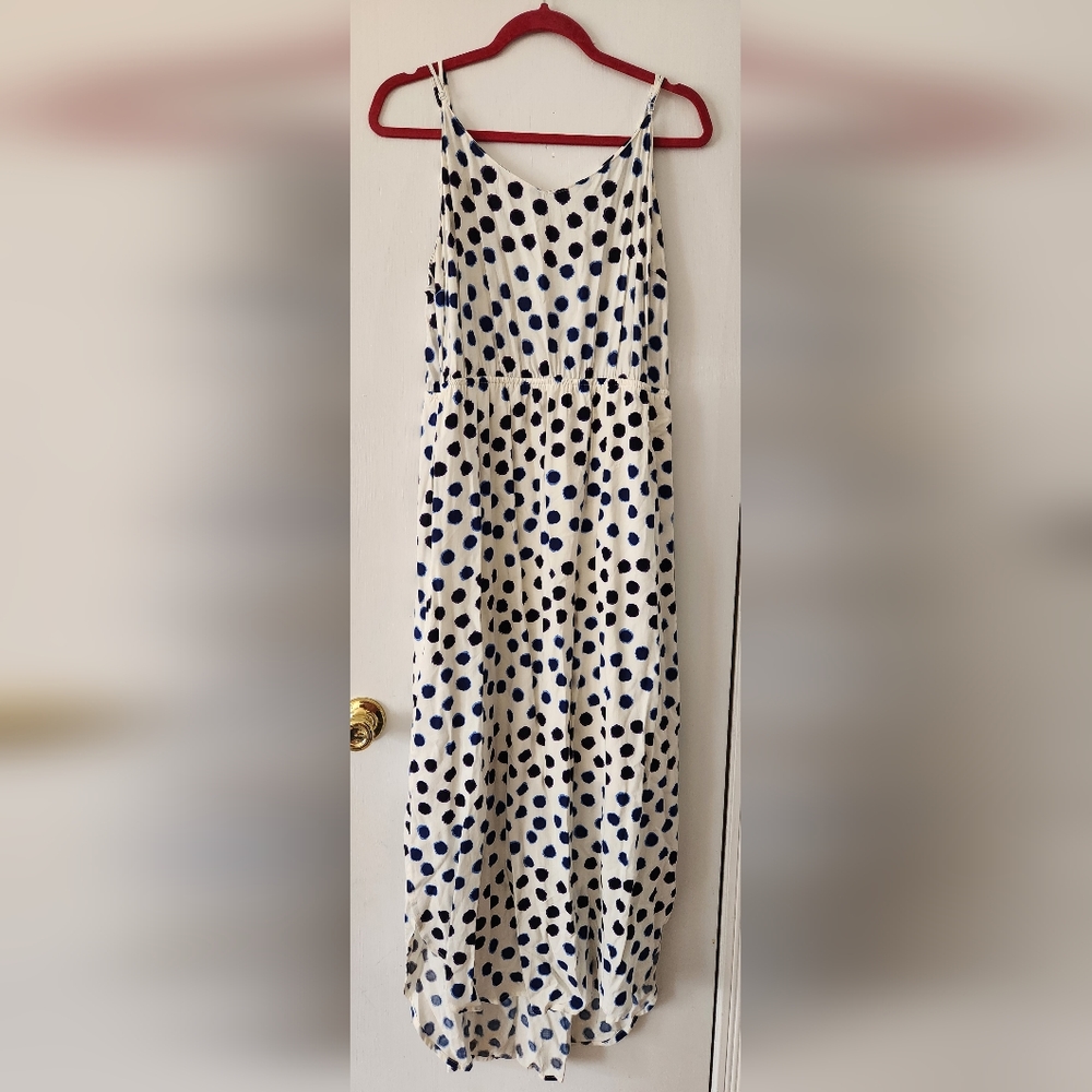 Old Navy blue polka dot dress